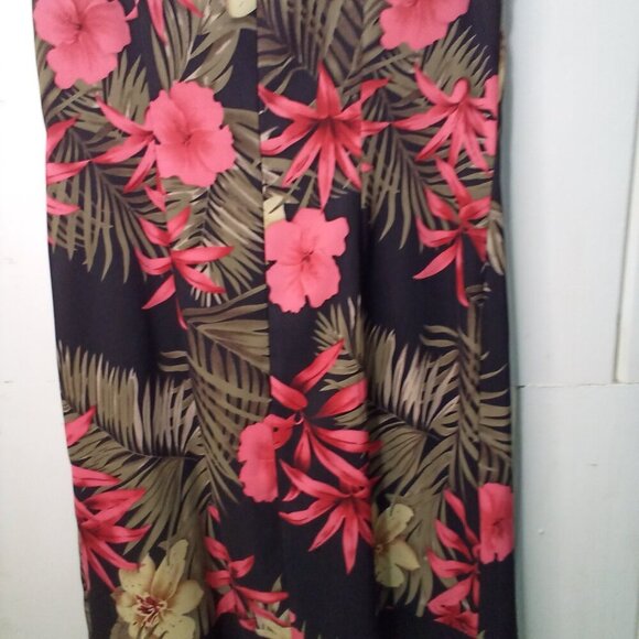 Kim Rogers Dress Women S Sleeveless Classic Career Floral Black Red Green - Picture 14 of 14